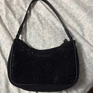 Steve Madden Sparkling Black Shoulder Bag